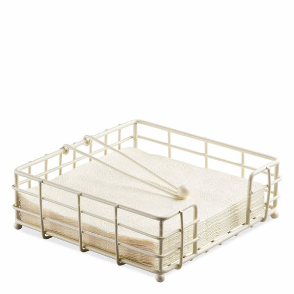 Serviettholder - kremfarget, 33x33 cm til lunsjservietter